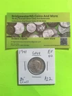 1941 Canadian Silver Quarter [25c] AG  Early King George VI.   EF40.  NICE COIN!