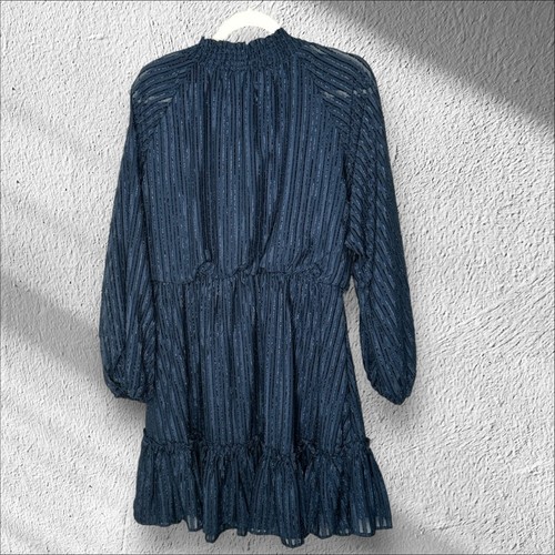 A Beautiful Soul blau Prärie Stil Kleid Rüschensaum Größe X 10/12 Neu mit Etikett Arula - Bild 2 von 15