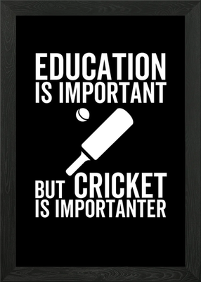 #ad #ad Education is Important But Framed Wall Art Poster Canvas Print Picture GBP 29.95