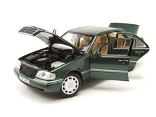 MERCEDES BENZ CLASS C W202 1993 MALACHIT GREEN NOREV 183372 1:18 GREEN GREEN