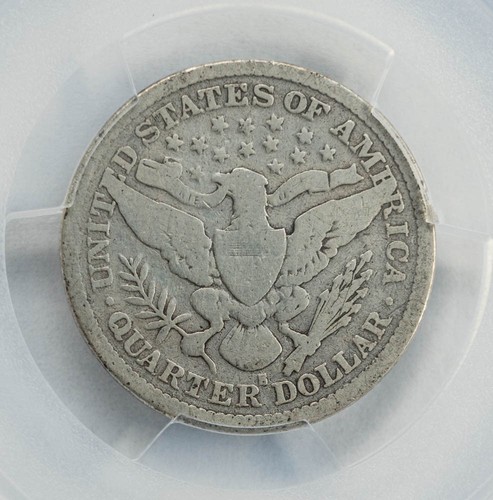 1896-S Quartiere da Barbiere 25c G Dettaglio PCGS Originale Sicuro 950474-51 - Foto 4 di 5
