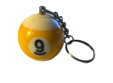 Pool - Billiards 9 Ball Key Chain Scuffer