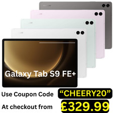 Samsung Galaxy Tab S9 FE+ Plus 128GB Unlocked Android Tablet Wi-Fi Pristine - A+