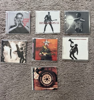 Bryan Adams 7 CD Lot: Get Up, 11, Room Service, On Day Like Today, 18 Til I Die+