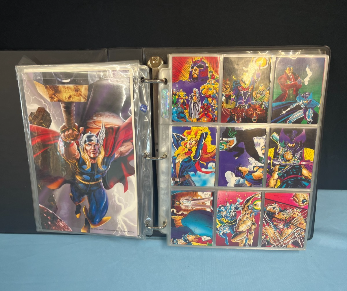 1995 Fleer Ultra X-Men Binder With Sets, Hundreds Of Marvel Cards