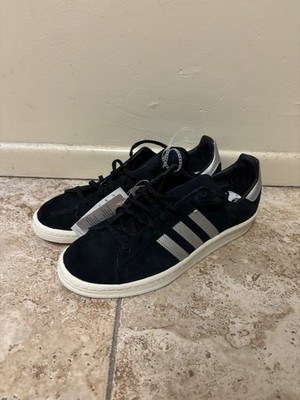 Adidas Originals Campus 80s Black White Suede Shoes GX7330 Men's Size 10