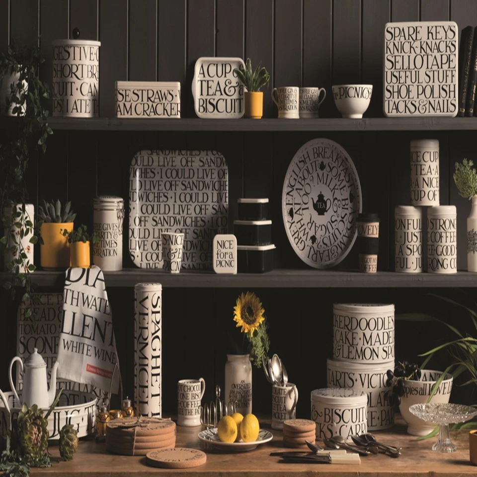 Emma Bridgewater Black Toast Cork Coasters 11cm Set of Four Easy Clean by Elite - Image 3 of 4