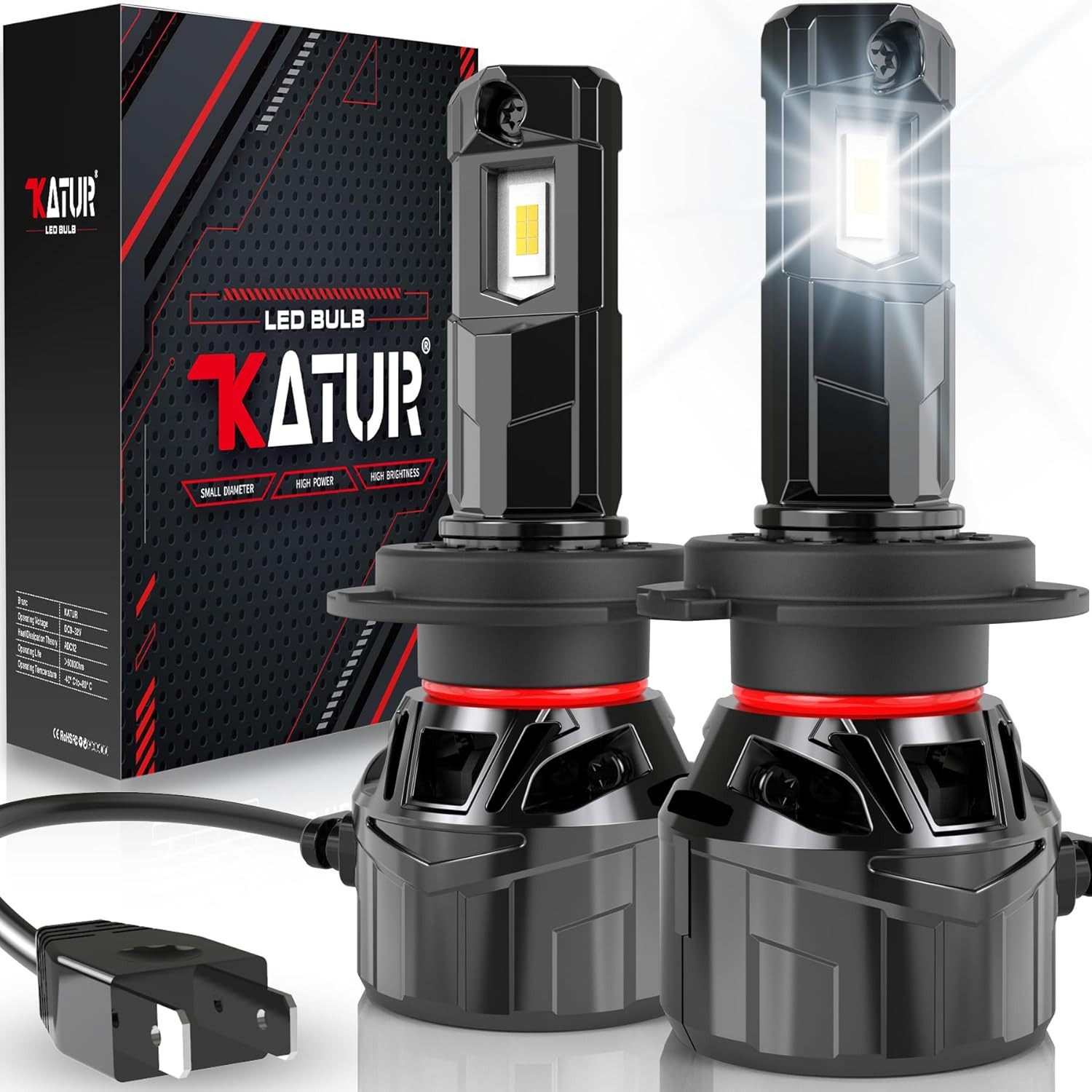 H7 LED Headlight Bulb 120W 30000LM, 700% Brightness Canbus H7 LED Bulb 6000K Xen