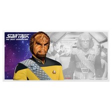 Silberm&uuml;nznote Star Trek&trade; Worf&trade; (2.) The Next Generation 2019 - Niue - 5 gr ST