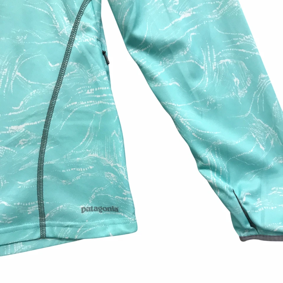 Patagonia Parasol Capucha Lámpara Luces Curvado Azul Ligero Manga Larga Talla M Foto 3 de 4