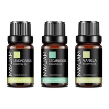 3PCS/SET Vanilla Cedarwood Lemongrass Pure Essential Oils for Humidifier Diffuse