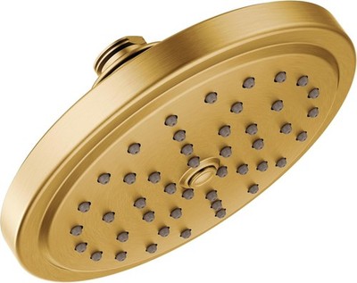 MOEN One-Spray Pattern 2.5 GPM Wall Mount Fixed Shower Head - Brushed Gold