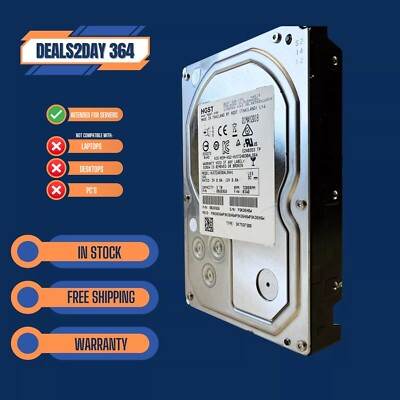 HGST HUS724030ALS641 3TB 7.2K LFF SAS HDD 0B26926 0 Stunden