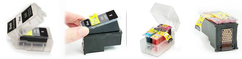 Carros Pop para Canon PG 640 XL CL 641 MG3260 MG3560 MG4160 HÁGALO USTED MISMO Cartuchos Inserto Foto 4 de 4