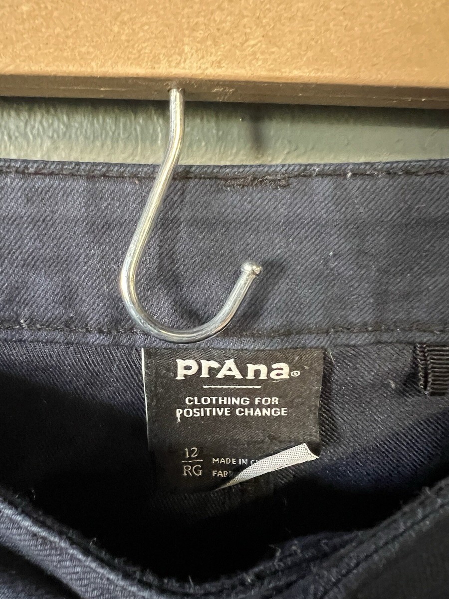 Prana Womens Blue Straight Leg Chino Pants Size 12 Regular | eBay