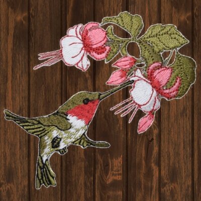 Hummingbird Embroidered Patch — Iron On | eBay