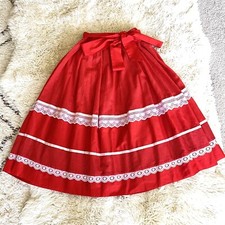 Vintage 70s Carefree Fashions Patchwork Skirt Floral Boho Hippie Prairie /w Belt