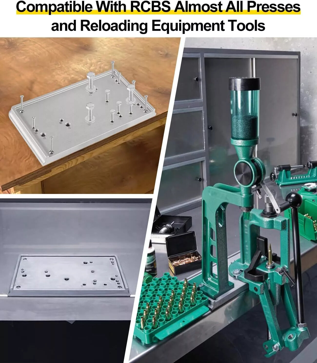 Accessory Base Plate-3 9282 for RCBS Almost All Presses and Reloading Equipment