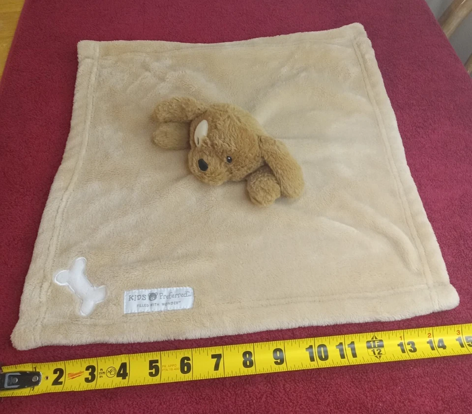 Manta de seguridad de piel remolino hueso blanco perro cachorro marrón preferido para niños Foto 3 de 4