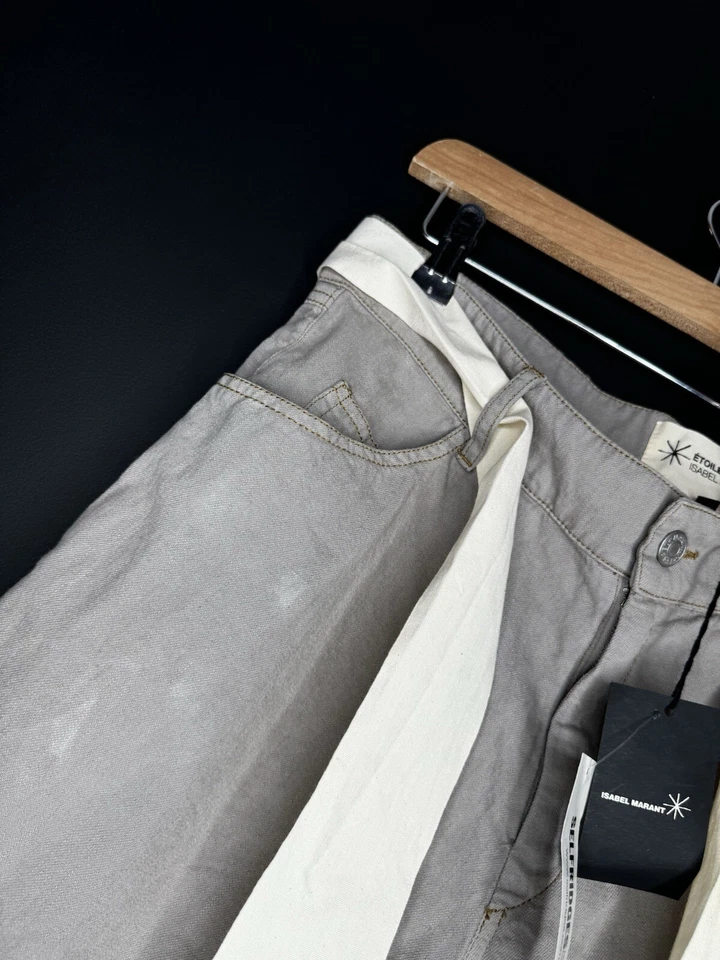 Pantalones cortos para mujer ISABEL MARANT Etoile 100 % algodón cierre de botones talla 1 Foto 4 de 4