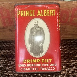 Vintage Prince Albert Crimp Cut Cigarette & Pipe Tobacco Tin