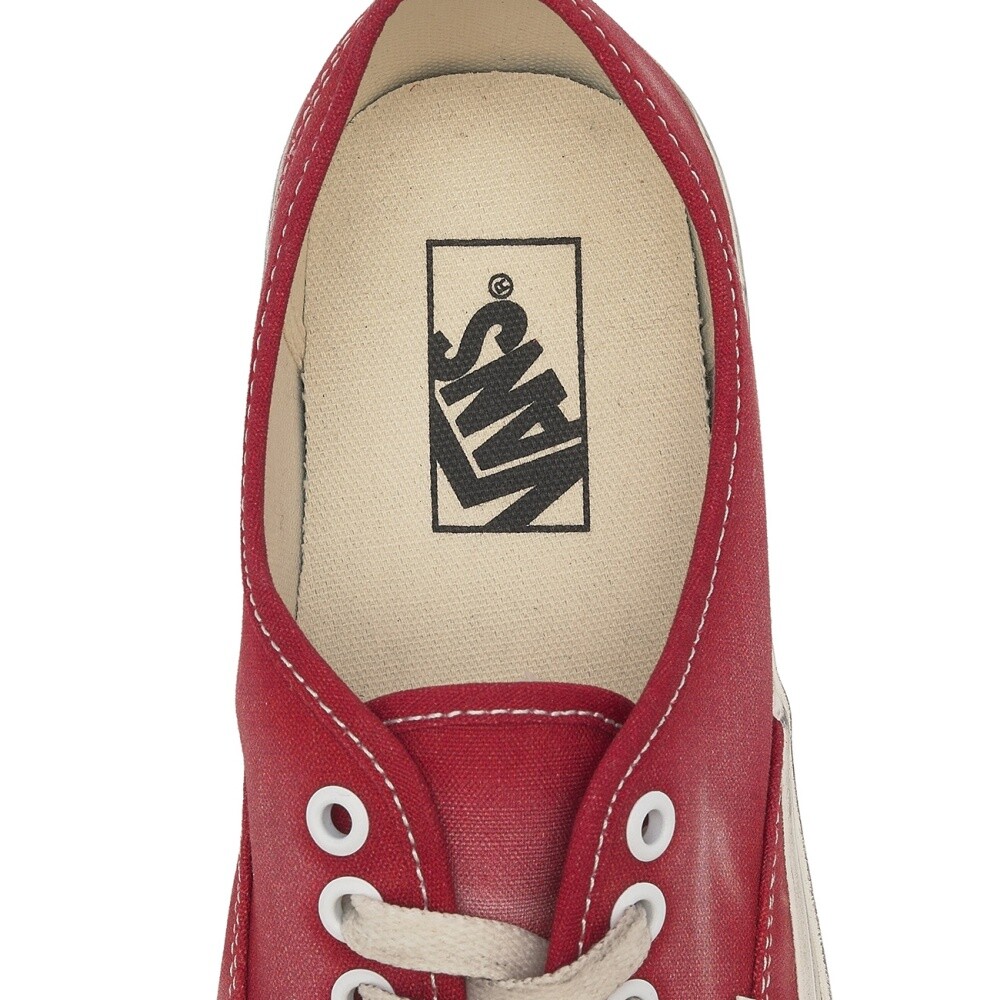 New Vans Authentic Wave Washed Red Sneakers Low-Top Shoes
