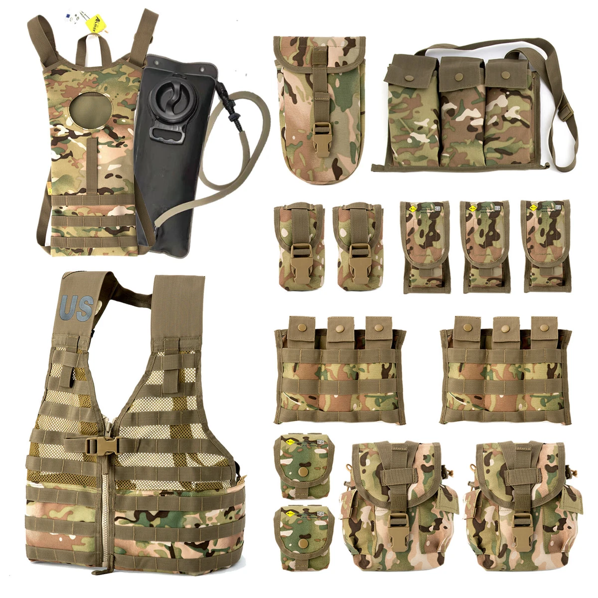 Molle pouches top for vest