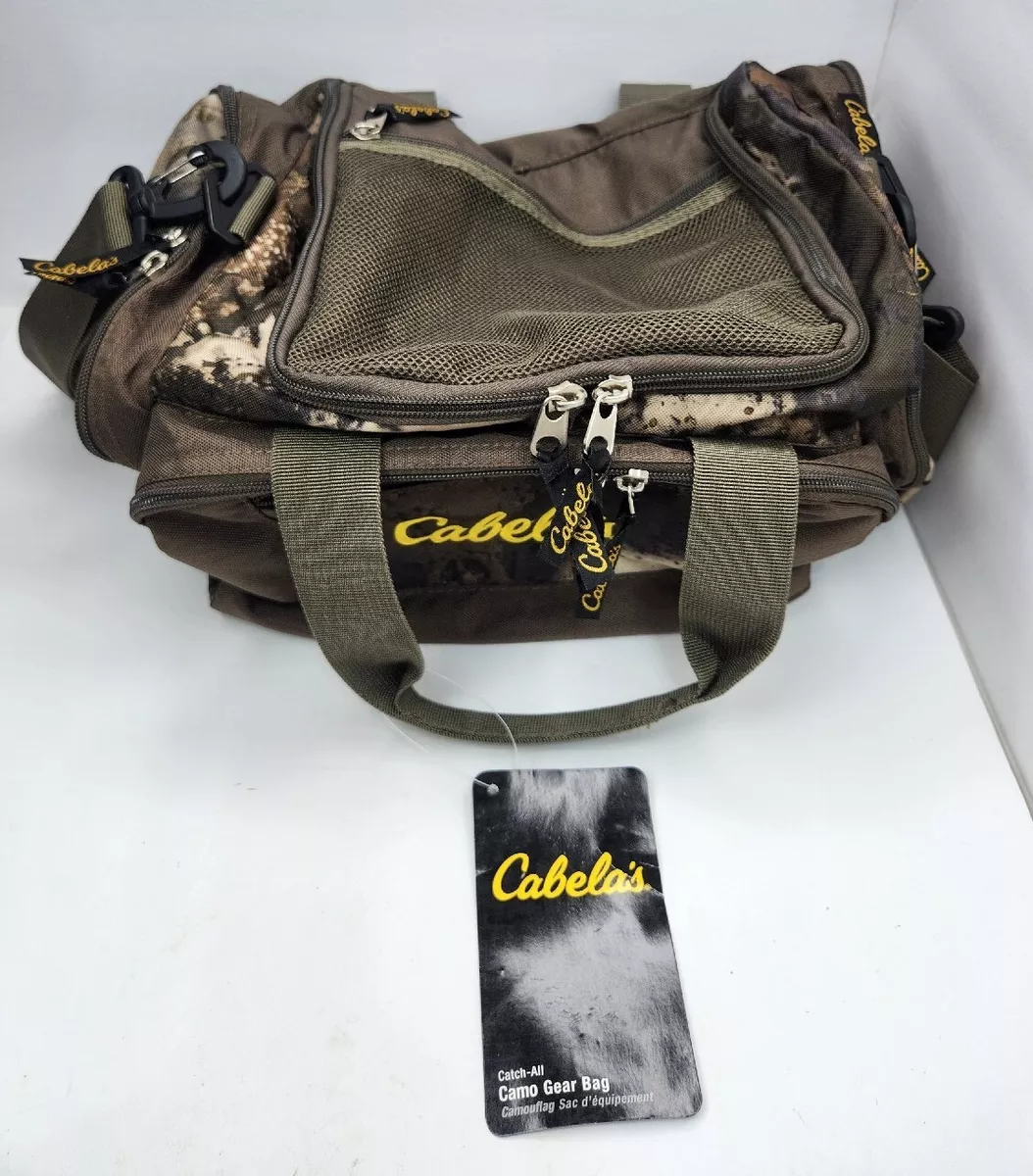 CABELAS Small Camo Duffle Bag Hunting Fishing Gear Catch-All Carry