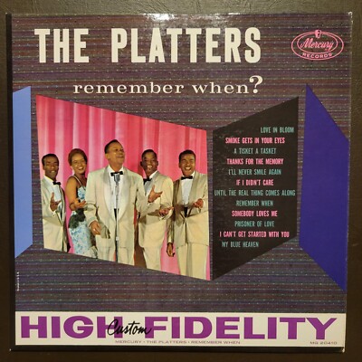 The Platters - Remember When? Vinyl LP - 1959 - Mono - Mercury MG 20410