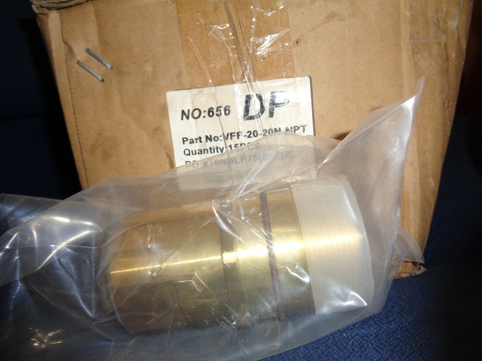DNP VFF2020NNPT 1 1/4" Wing Screw WetLine Connect Coupling Hydraulic Brass eBay