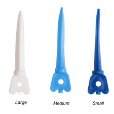 80 Pcs Dental Plastic Wedges Tulwar Perforated Sectional Matrix Wedge Refill