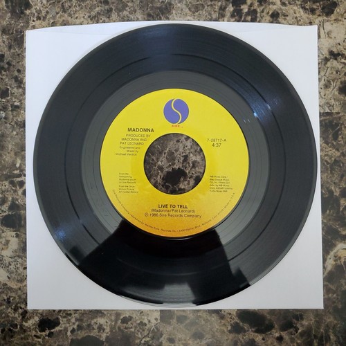 Maddan Live To Tell 7" 45 RPM SIRE 7-28717 - Picture 4 of 6