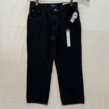 Arizona Jean Co Jeans Boys 8 Husky Straight Leg Relaxed Fit Denim Black