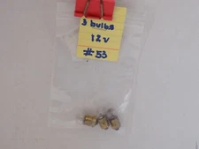 #53 MINI BULBS  3 PK. UNBRANDED  NEW