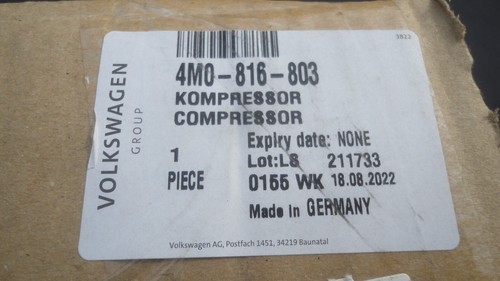 GENUINE AUDI VW AIR CONDITIONING COMPRESSOR A/C 4M0816803 A4 A5 A6 A7 Q7 TOUAREG - Picture 9 of 9