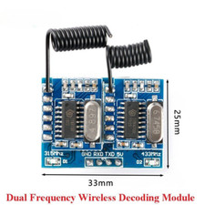315/433Mhz Dual Frequency RF Wireless Remote Control Decoding Receiver Module