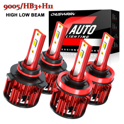 For Subaru Wrx 2012-2020 Combo LED Headlight Bulbs High/Low Beam White 9005 H11