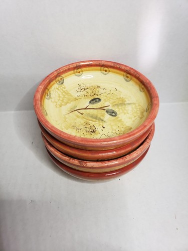 Home Trends Festive 4 Piece Dipping Bowl Set Olive Tree Pattern - Picture 8 of 8