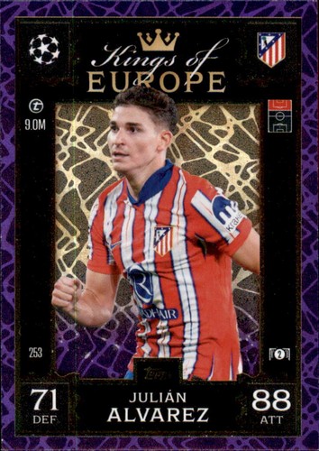 Topps 24/25 Match Attax Champions League 2024/2025 EXTRA alle PURPLE PARALLEL - 第 11/64 張圖片