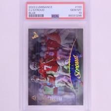 2023 Panini Luminance C.J Stroud RC Blue /150 #199 Texans PSA 10