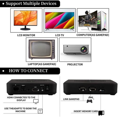 Scatola di gioco 3D Pandora WiFi HDMI 5200in1 console retrò 10000+ giochi da scaricare - Foto 9 di 11