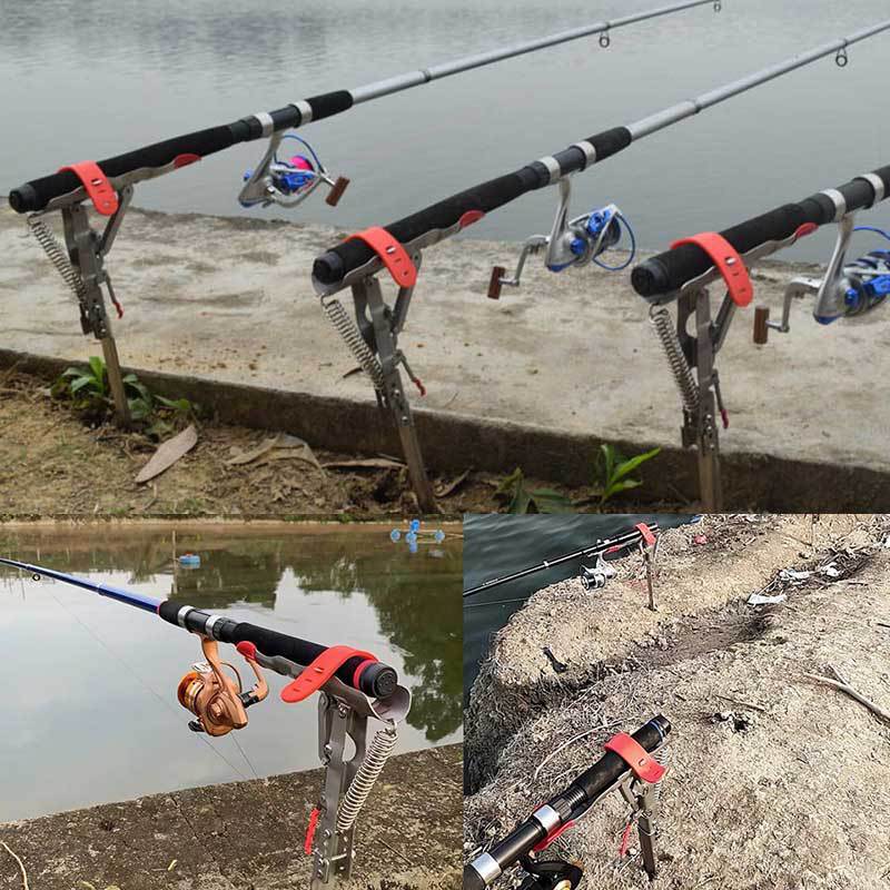 Fishing Rod Holder Spring Automatic Tip Up Hook Setter Fish Pole Holder