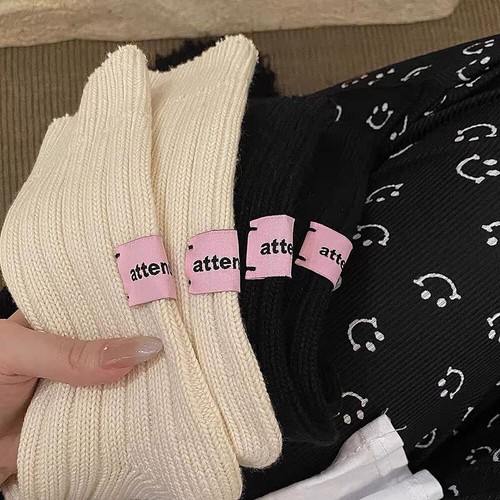 Homewear-Fußsocken Mittelrohrsocken Gestrickte Strümpfe Modisch Und Passend < - Bild 8 von 17