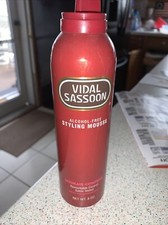 Vidal Sassoon Styling Mousse Ultimate Hold 8 oz Alcohol Free-no Lid-Vintage