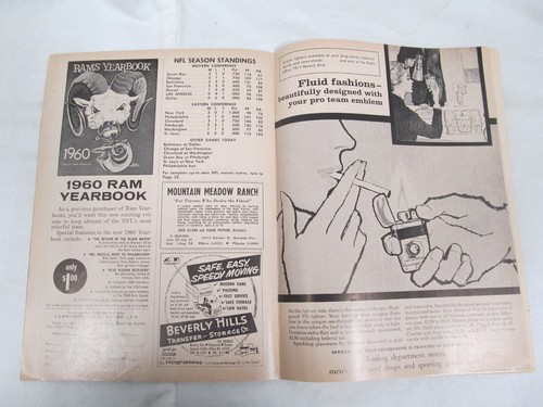 30.10.1960 Detroit Lions vs Los Angeles Rams Official Football Program - Bild 6 von 7