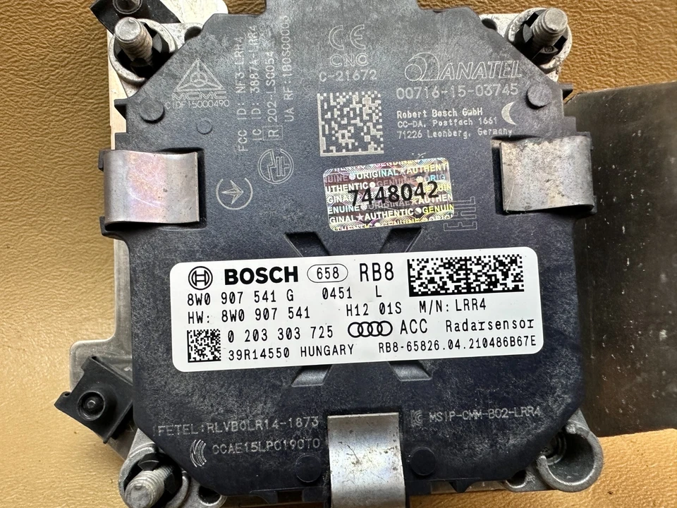 AUDI A4 A5 2021-2022 UNIDAD SENSOR RADAR DISTANCIA CRUCERO DELANTERO IZQUIERDO OEM 8W0907541G Foto 3 de 4