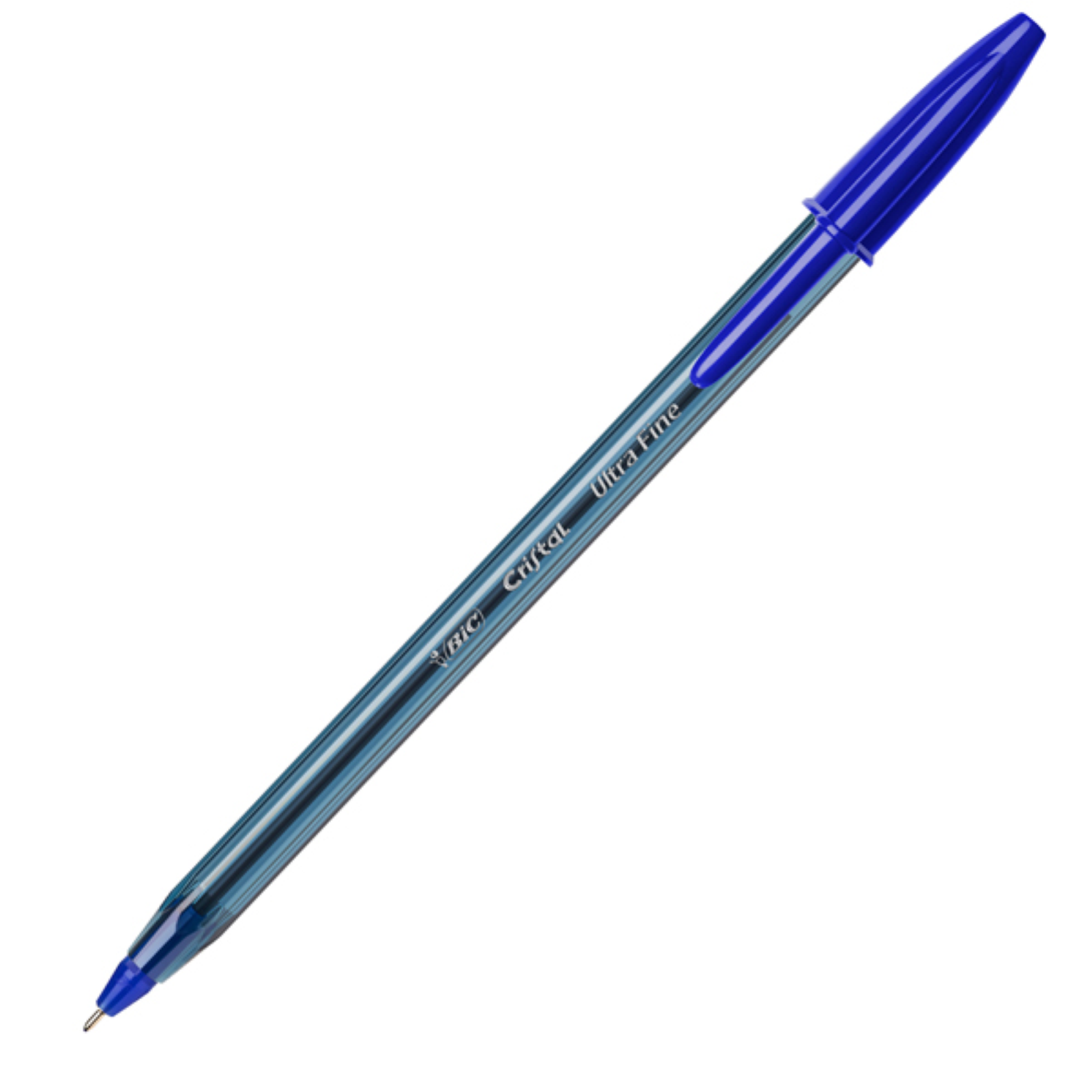 PENNA A SFERA CON CAPPUCCIO CRISTAL EXACT - PUNTA 0,7 MM - BLU - BIC