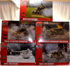 Airfix Tiger, T34-85, Sherman, & Sturmpanzer 1:35 Model Tank Kit Lot Of 5 Tanks