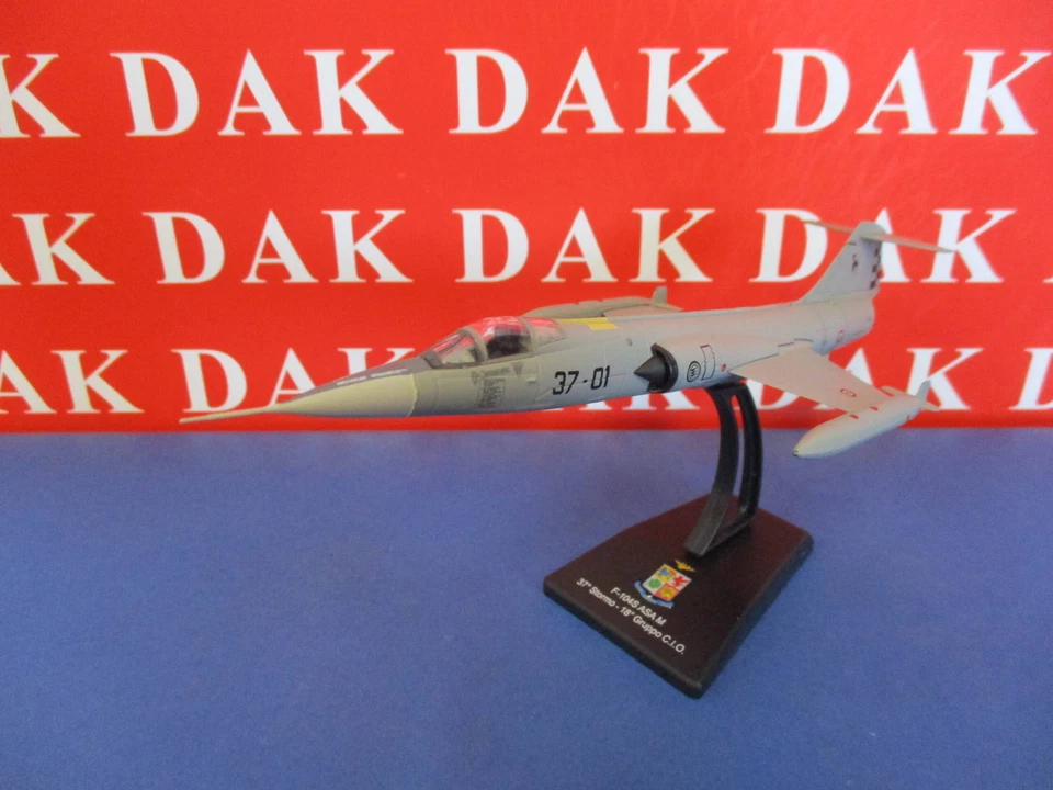 Die cast 1/100 Modellino Aereo Aircraft Lockheed F-104S ASA M37 Stormo 18 Gruppo - Immagine 2 di 4