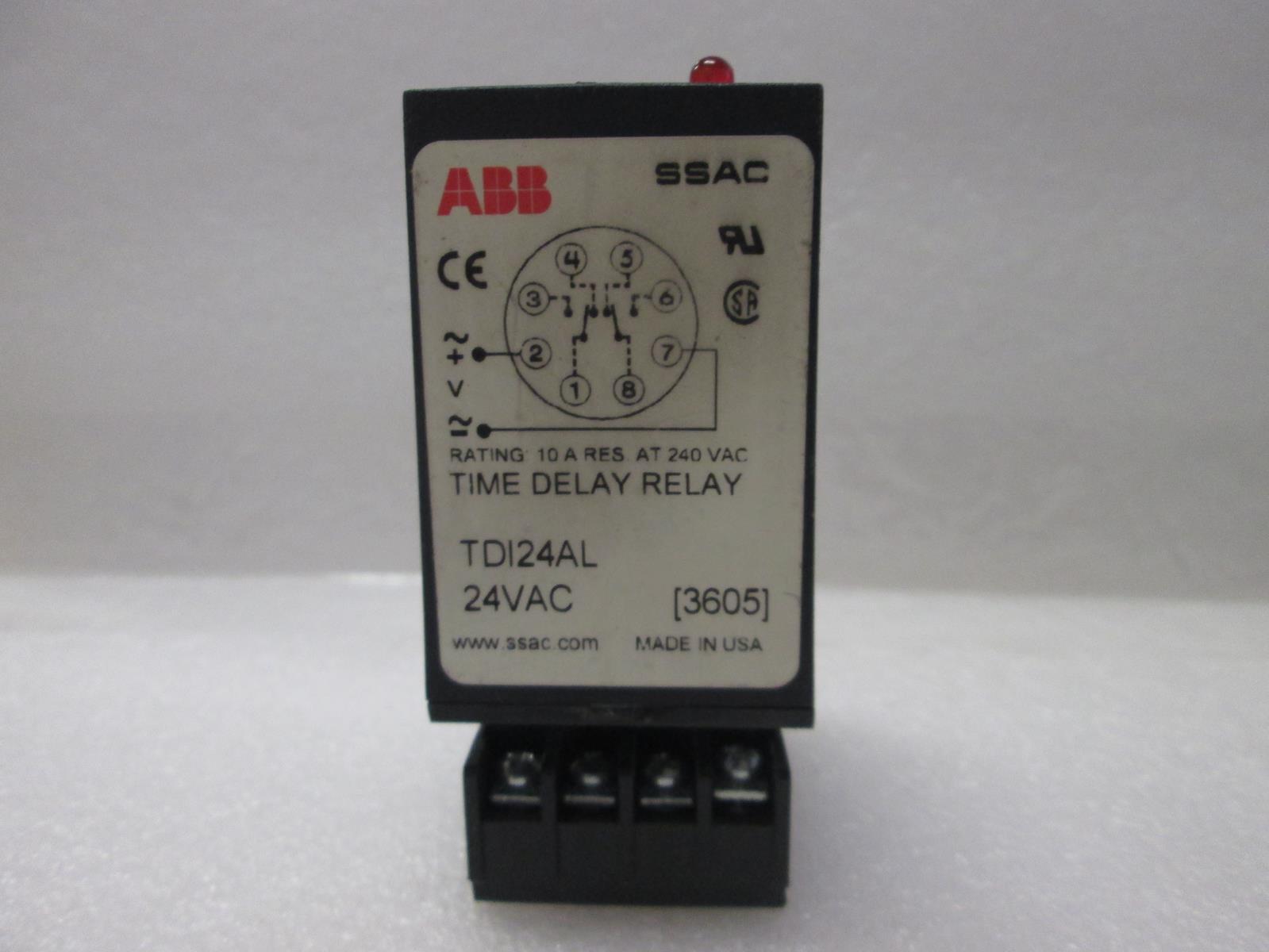 ABB TDI24AL TIME DELAY RELAY